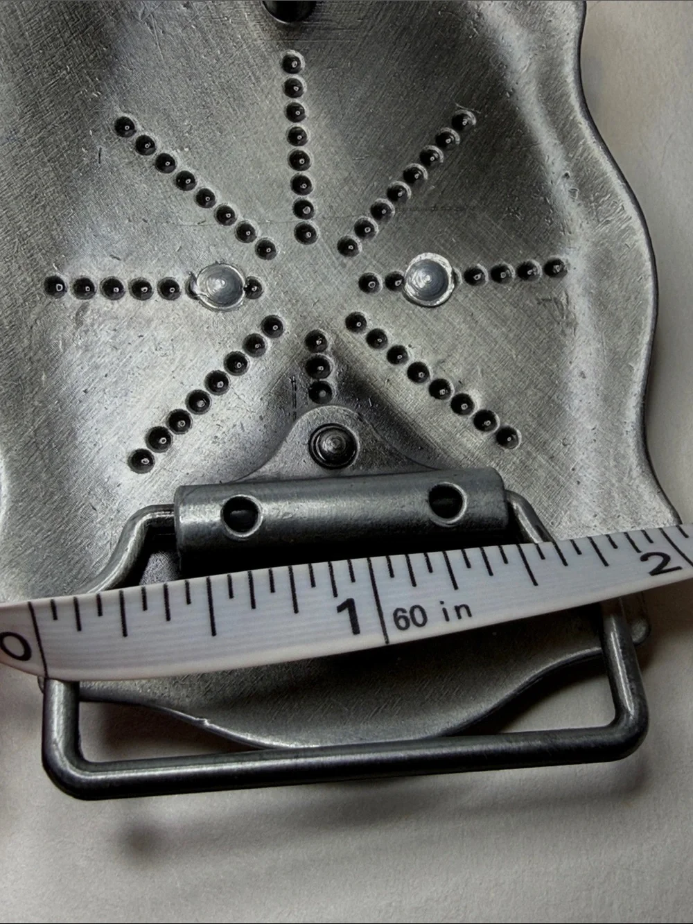 Western Men's Black Belt Buckle with Gold Longhorn Accent - Picture 7 of 7